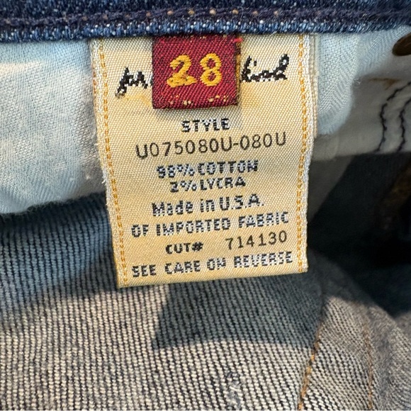 7 For All Mankind Flare & Wide Leg Denim Blue Jeans Wmn’s Sz 28 - Picture 6 of 10